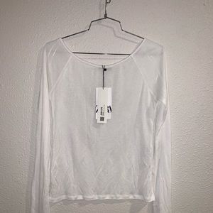ZARA BASIC WHITE LONG SLEEVE